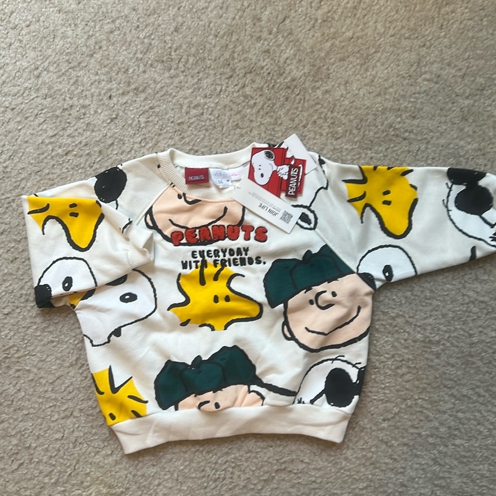 Zara Toddler Peanuts Sweatshirt!